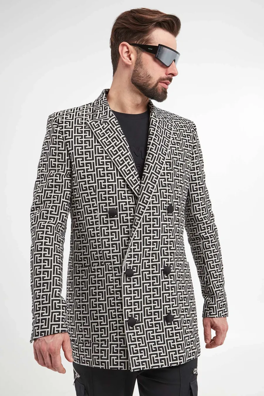 obrazek 1 Płaszcz męski z logo BALMAIN Balmain
