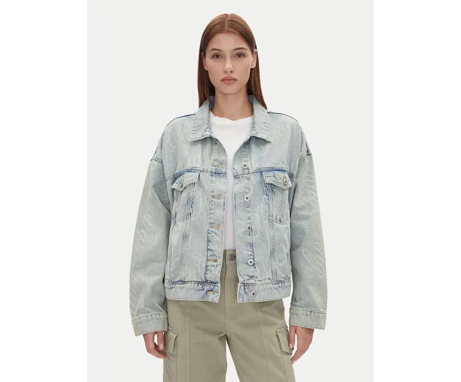 obrazek 1 HUGO Kurtka jeansowa Lou_B 50534757 Niebieski Oversize