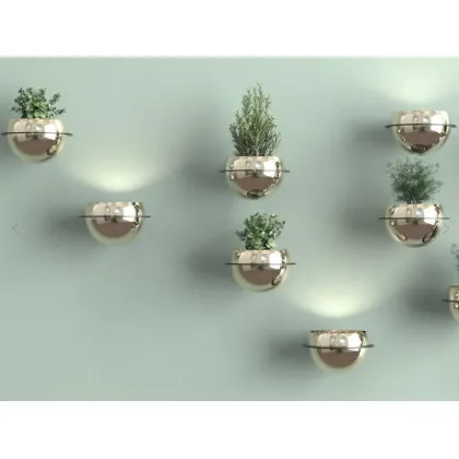 Zdjęcie Ozdobna doniczka ścienna w nowoczesnym stylu do salonu