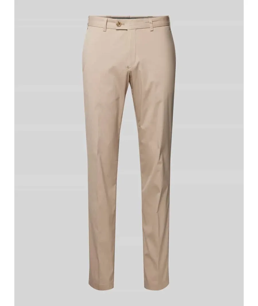 obrazek 1 Chinosy o kroju regular fit z zakładkami w pasie model ‘Tarent’