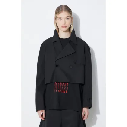 Zdjęcie MM6 Maison Margiela kurtka bawełniana kolor czarny przejściowa S62AN0126