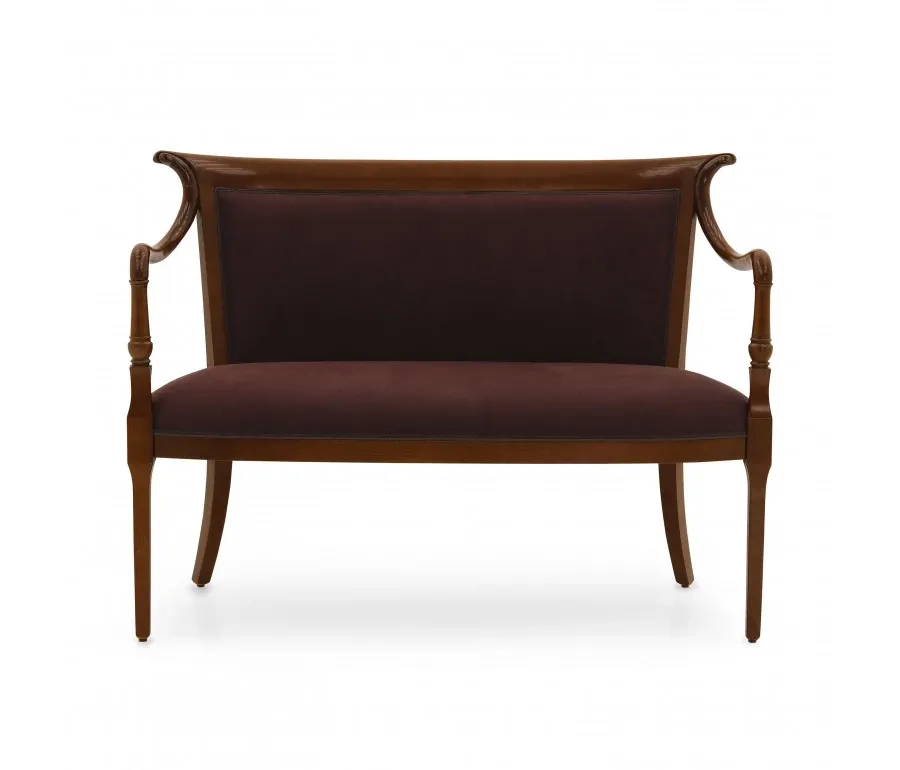 obrazek 3 Elegancka sofa z drewna bukowego o szczególnie falistych liniach - Sevensedie