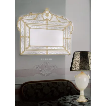 Zdjęcie Wyjątkowe szklane Lustro Murano z włoch