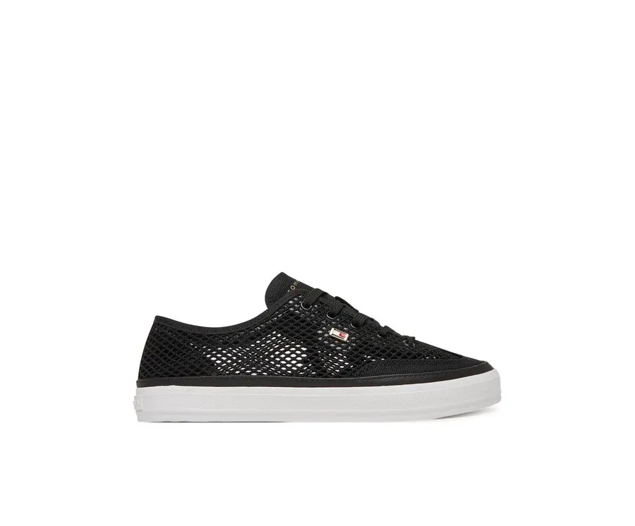 obrazek 1 Tommy Hilfiger Sneakersy Th Open Mesh Vulc Sneaker FW0FW08684 Czarny