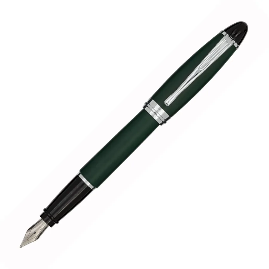 obrazek 1 Zielone matowe włoskie pióro wieczne z kolekcji Ipsilon Satin - Aurora