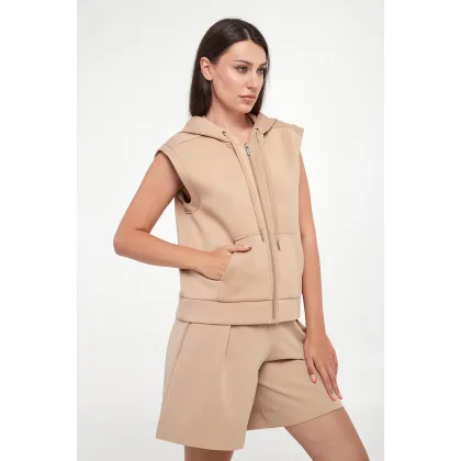 Zdjęcie Kamizelka damska z kapturem Biacco WEEKEND MAX MARA Weekend Max Mara