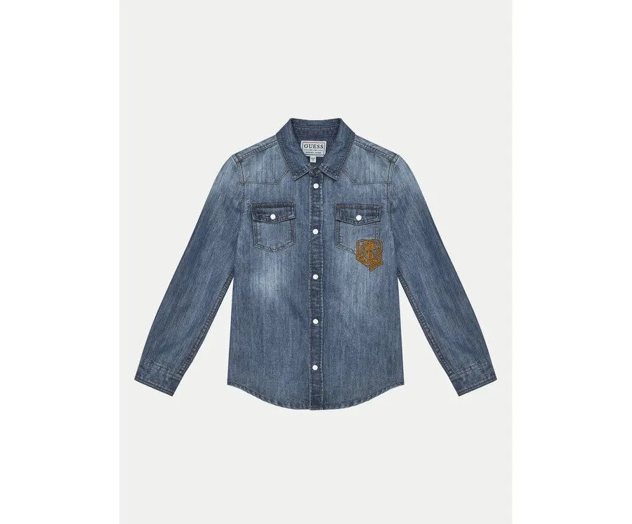 obrazek 1 Guess Koszula jeansowa L5RH00 D4UE0 Granatowy Regular Fit