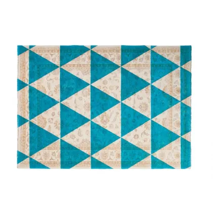 Zdjęcie Dywan o podwójnym designie - DOUBLE LAYER BLUE