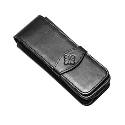 Picture Elegant leather case for three pens from a German brand