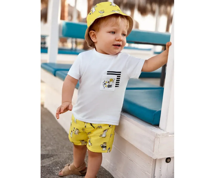 obrazek 1 Mayoral T-Shirt 1639 Żółty Regular Fit