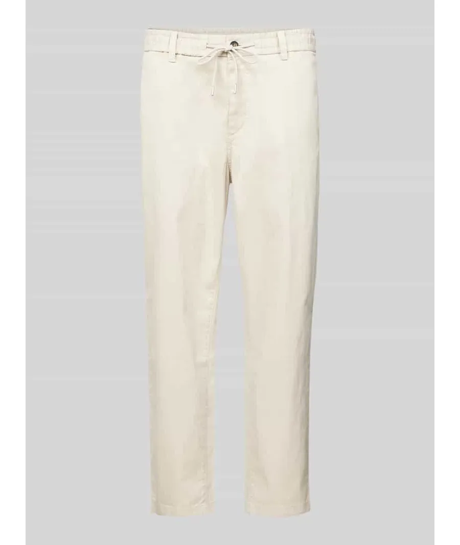 obrazek 1 Chinosy o kroju tapered fit z elastycznym pasem