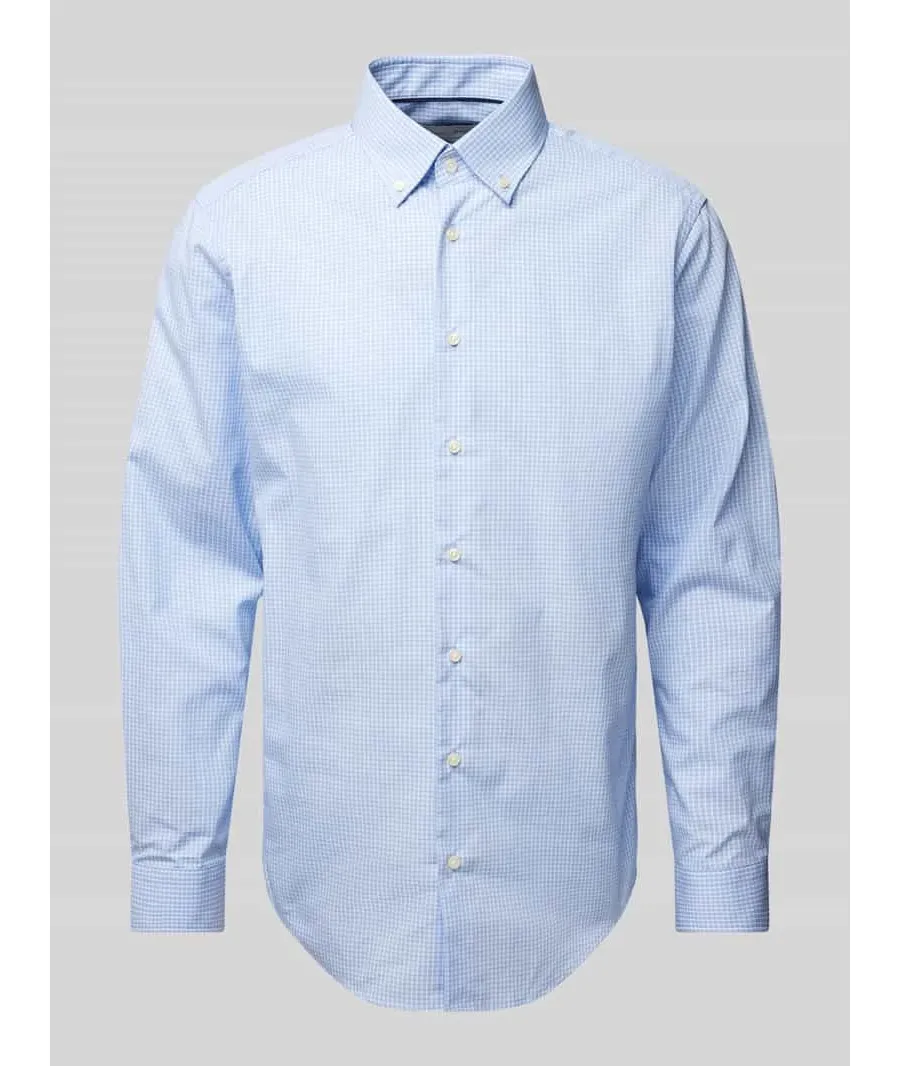 obrazek 1 Koszula biznesowa o kroju regular fit z kołnierzykiem typu button down