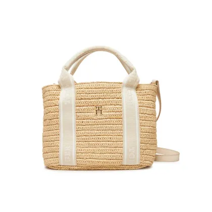 Zdjęcie Tommy Hilfiger Torebka Th Spring Logo Mini Tote AW0AW17199 Beżowy