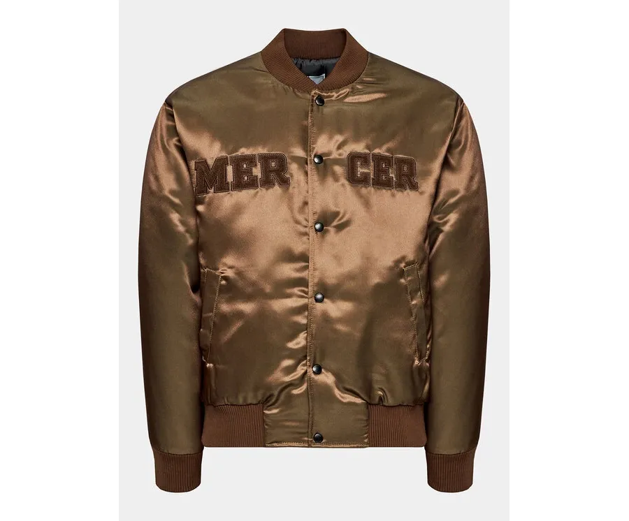 obrazek 1 Mercer Amsterdam Kurtka bomber Unisex The Varsity MEAP233003 Brązowy Classic Fit