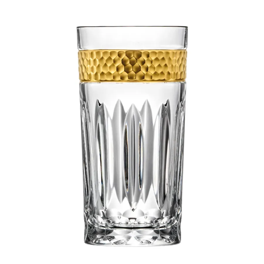 obrazek 1 Klasyczna szklanka ze złotym zdobieniem - Bloom Collection