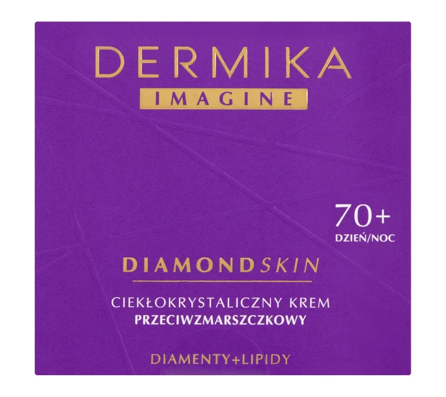 obrazek 1 Dermika Imagine Diamond Skin Ciekłokrystaliczny krem przeciwzmarszczkowy 70+ na dzień i na noc 50 ml