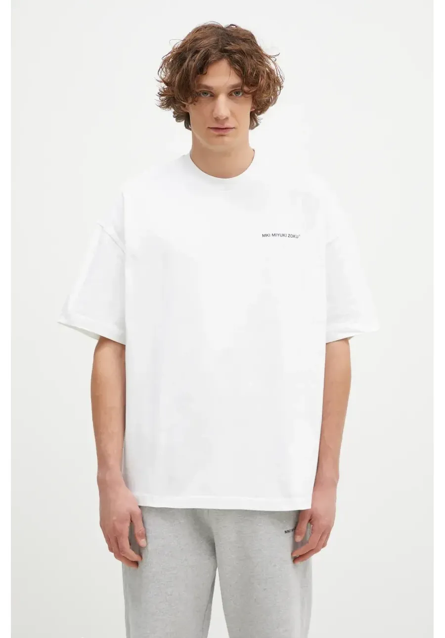 obrazek 1 MKI MIYUKI ZOKU t-shirt bawełniany Uniform męski kolor biały z nadrukiem UNIFORM.TSHIRT