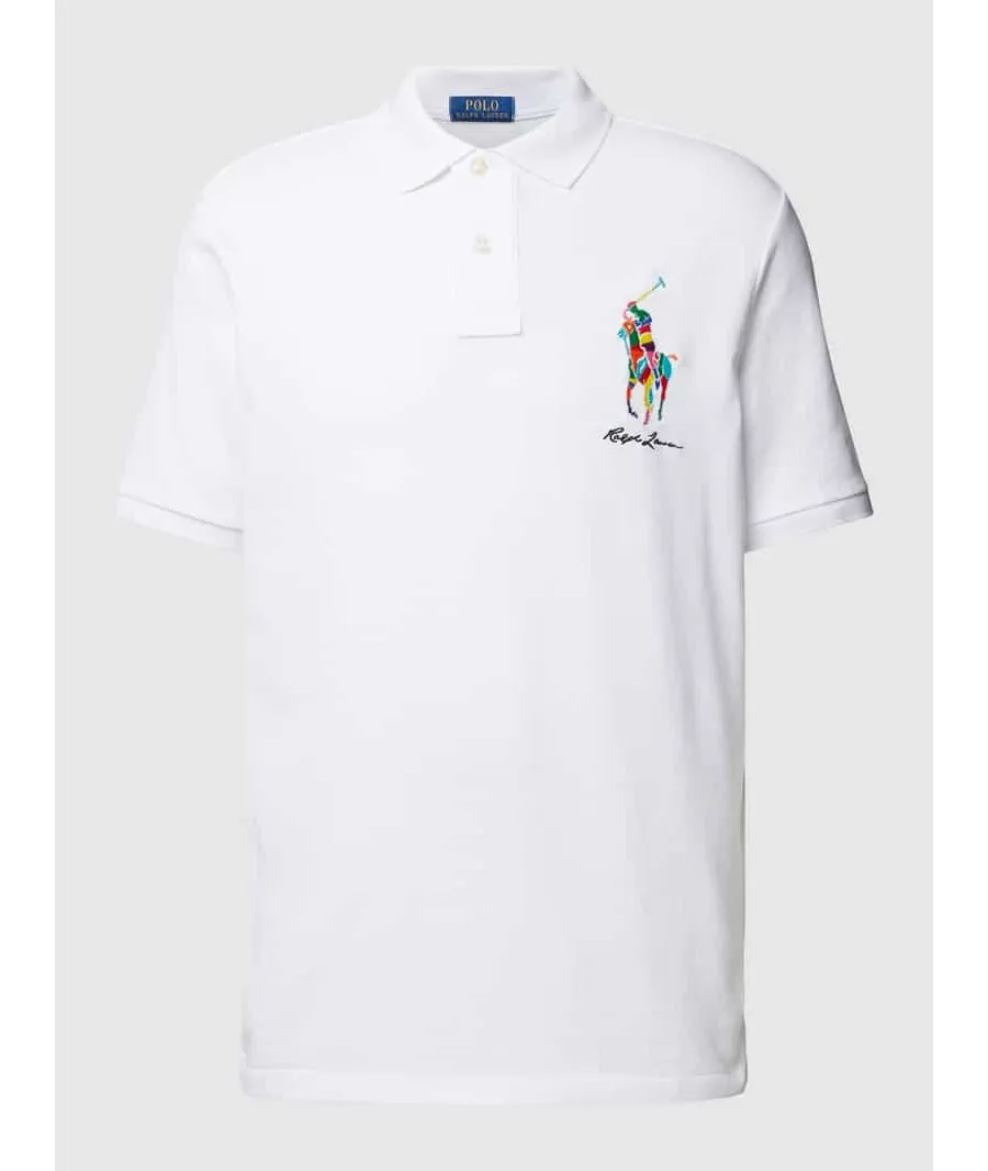 obrazek 1 Koszulka polo o kroju classic fit z wyhaftowanym logo