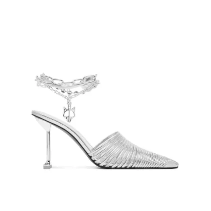 Zdjęcie Naked Wolfe Klapki Chromed 00078 Srebrny