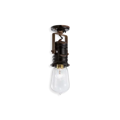 Zdjęcie Stylowa włoska lampa sufitowa-plafoniera w stylu retro