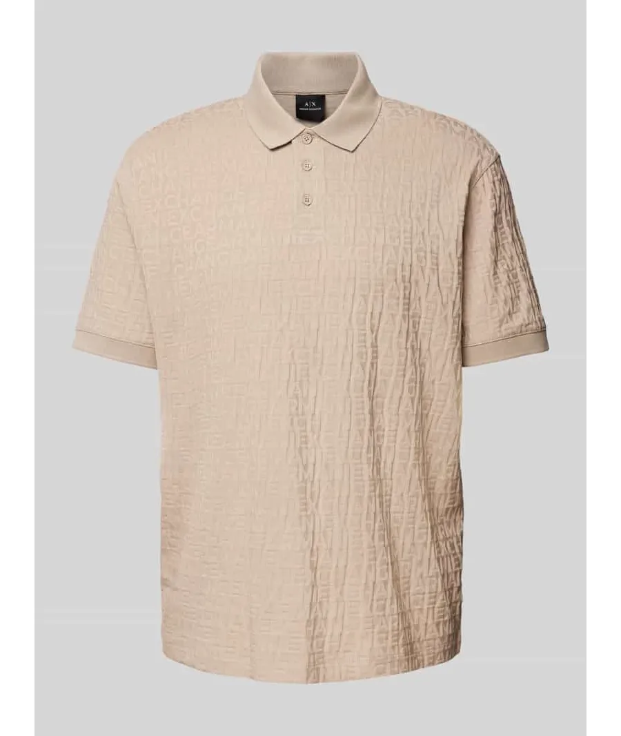 obrazek 1 Koszulka polo o kroju regular fit z fakturowanym wzorem