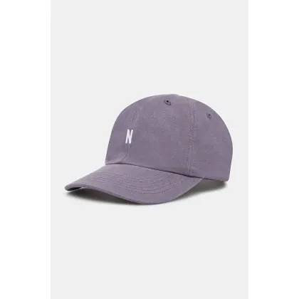 Zdjęcie Norse Projects czapka z daszkiem bawełniana Twill Sports Cap kolor fioletowy z aplikacją N80.0001.6018