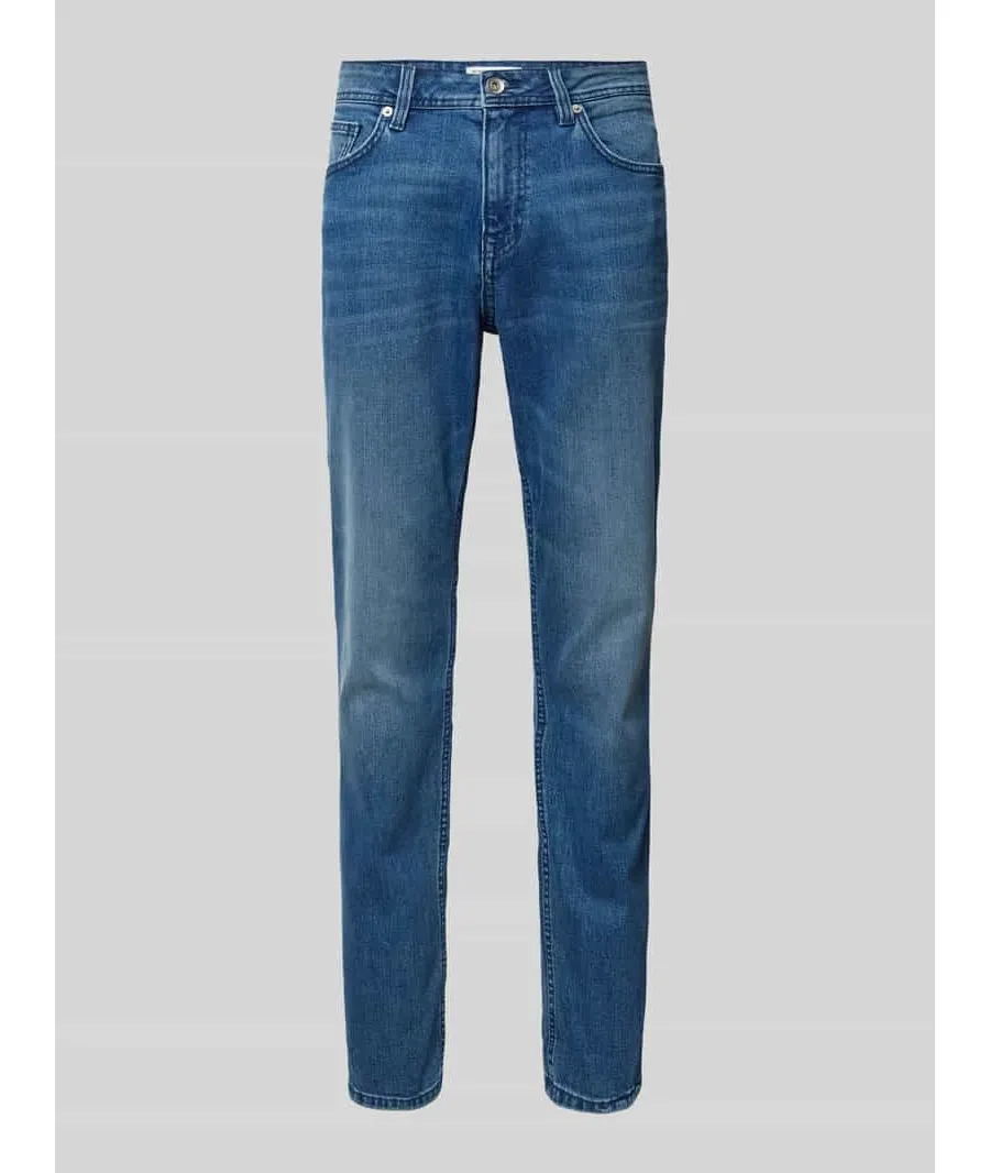 obrazek 1 Jeansy o kroju slim fit w jednolitym kolorze model ‘Josh’