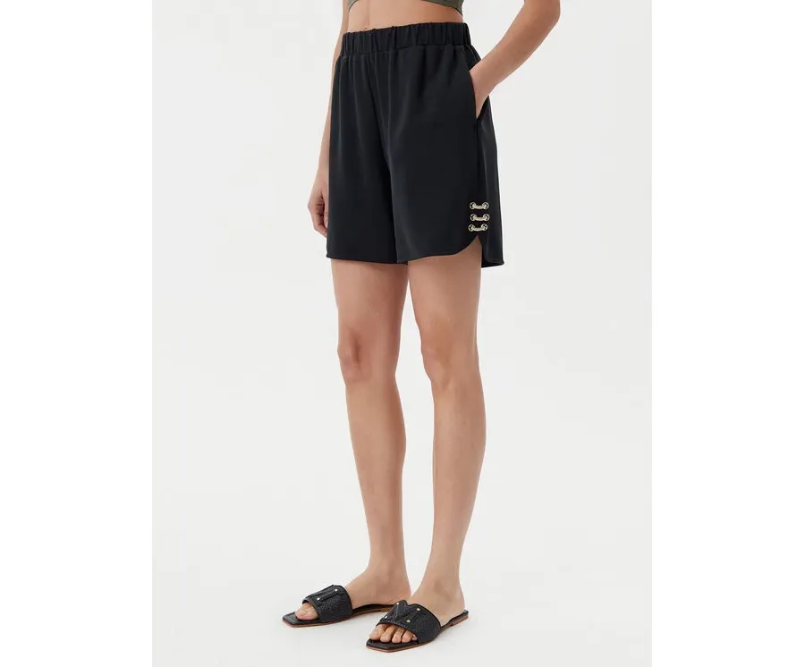 obrazek 1 Liu Jo Szorty materiałowe TA5227 J4869 Czarny Relaxed Fit