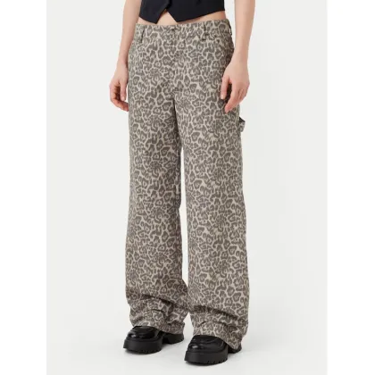 Zdjęcie Noisy May Spodnie materiałowe Jill 27032731 Beżowy Straight Fit