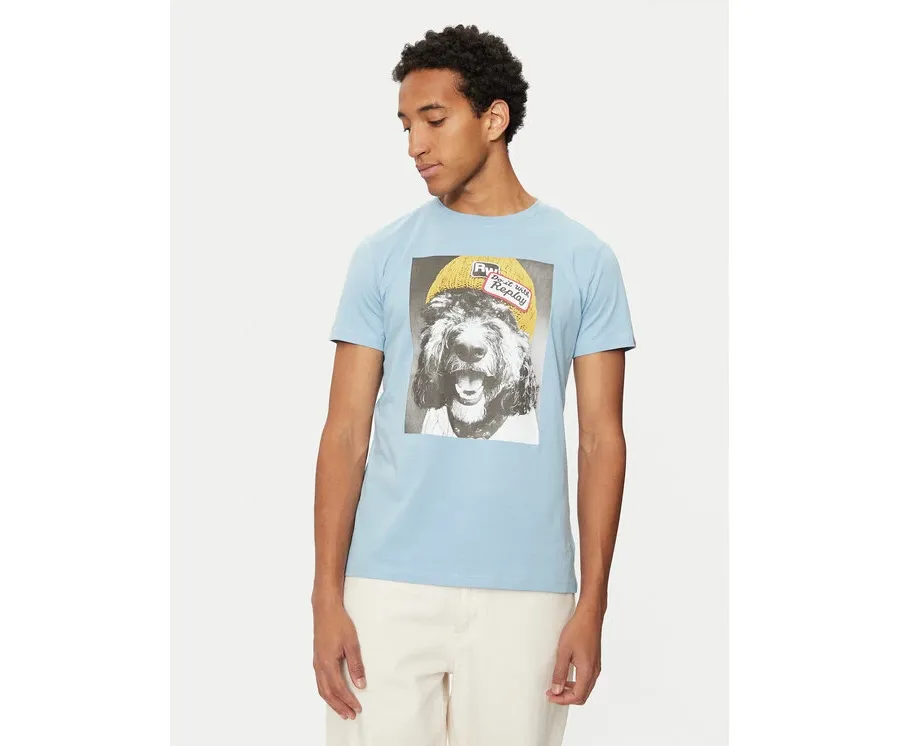 obrazek 1 REPLAY T-Shirt M6951 .000.2660 Niebieski Regular Fit