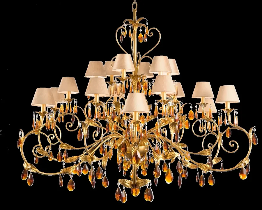 obrazek 1 Prestiżowy żyrandol zdobiony kryształkami - Euro Lamp Art