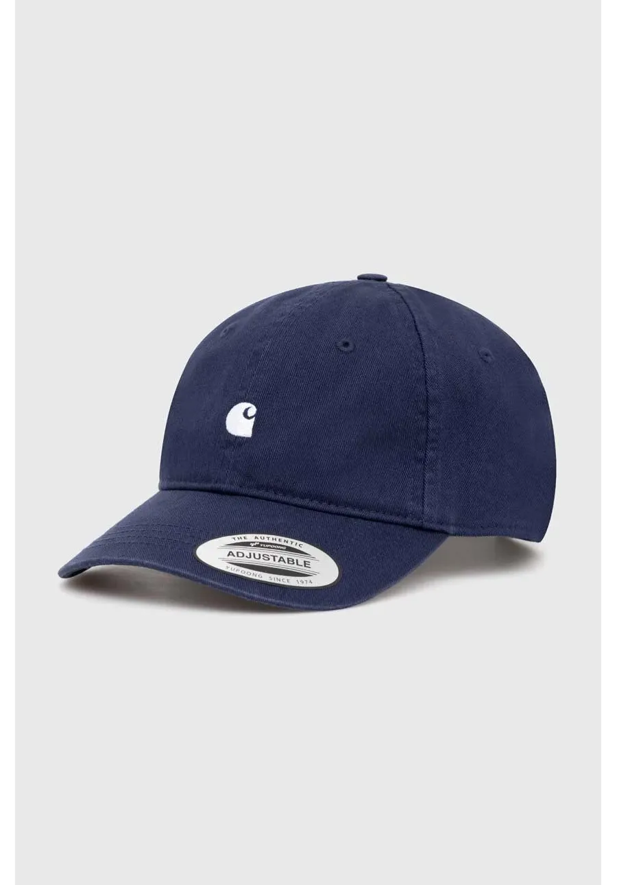 obrazek 1 Carhartt WIP czapka z daszkiem bawełniana Madison Logo Cap kolor granatowy gładka I023750.2AHXX