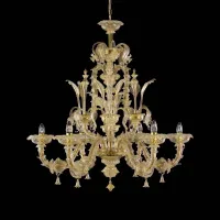 Picture Prestigious glass chandelier for the living room - handmade from Murano glass