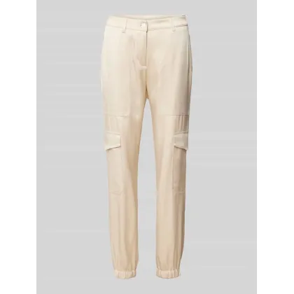 Zdjęcie Spodnie cargo o kroju slim fit z ozdobnymi szwami model ‘KARO’