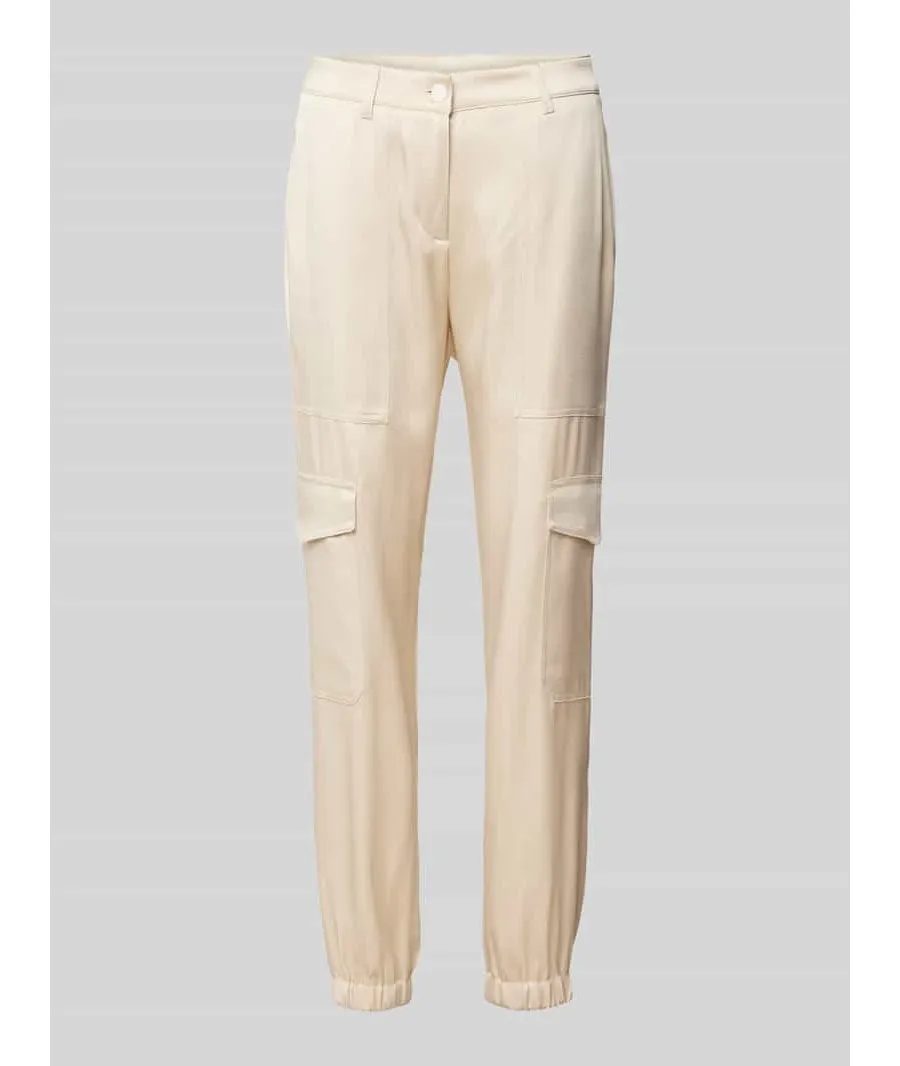 obrazek 1 Spodnie cargo o kroju slim fit z ozdobnymi szwami model ‘KARO’