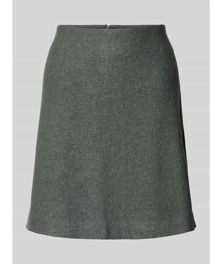 obrazek 1 Spódnica mini o kroju shaped fit z folowanej wełny
