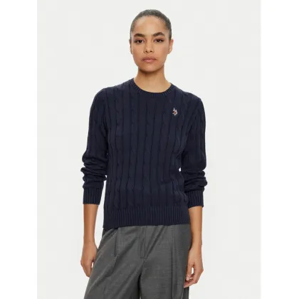 Zdjęcie U.S. Polo Assn. Sweter WUP0398 Granatowy Regular Fit