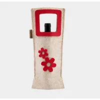 Zdjęcie Oryginalna torba z filcu na wino dla firm