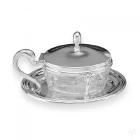 Picture Stylish crystal parmesan dish – Zaramella Argenti