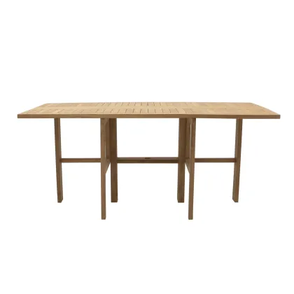 Zdjęcie Wyjątkowy prostokątny stół Telemaco-Savana do jadalni lub ogrodu
