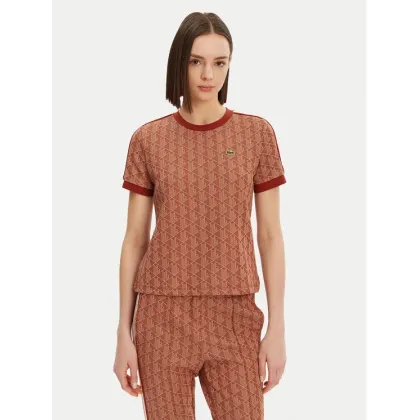 Zdjęcie Lacoste T-Shirt TF3244 Pomarańczowy Slim Fit