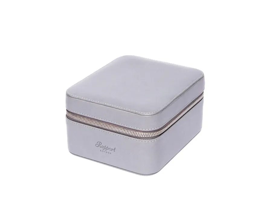 obrazek 4 Fantastyczne etui ze skóry na dwa zegarki w kolorze szarym