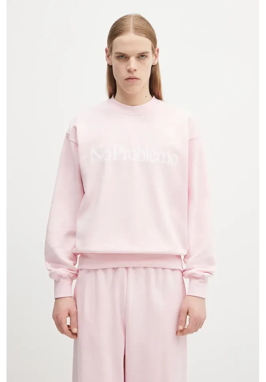obrazek 1 No Problemo bluza bawełniana No Problemo Sweatshirt kolor różowy z nadrukiem NP2000203