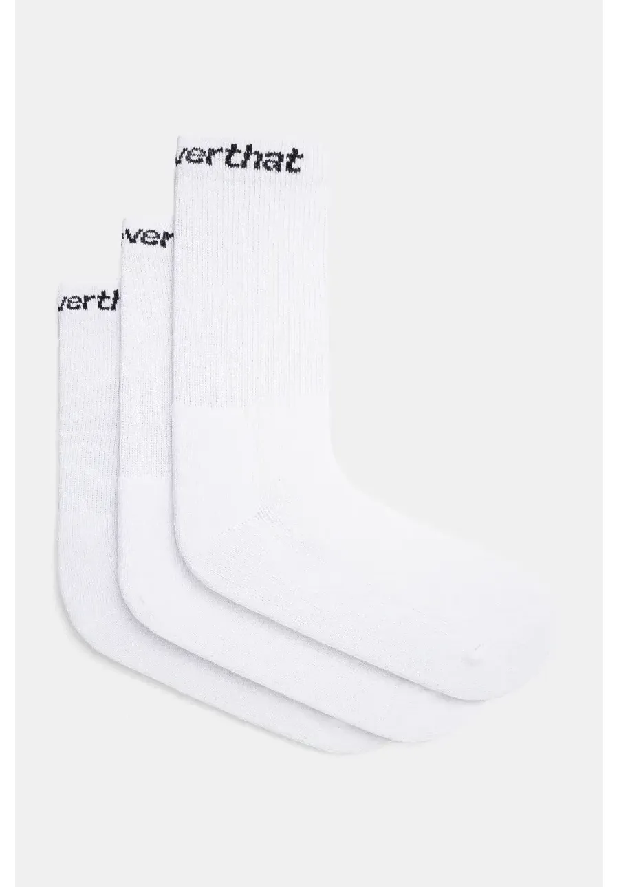 obrazek 1 thisisneverthat skarpetki SP-Logo Socks 3Pack 3-pack męskie kolor biały TNCO0TUNSO01