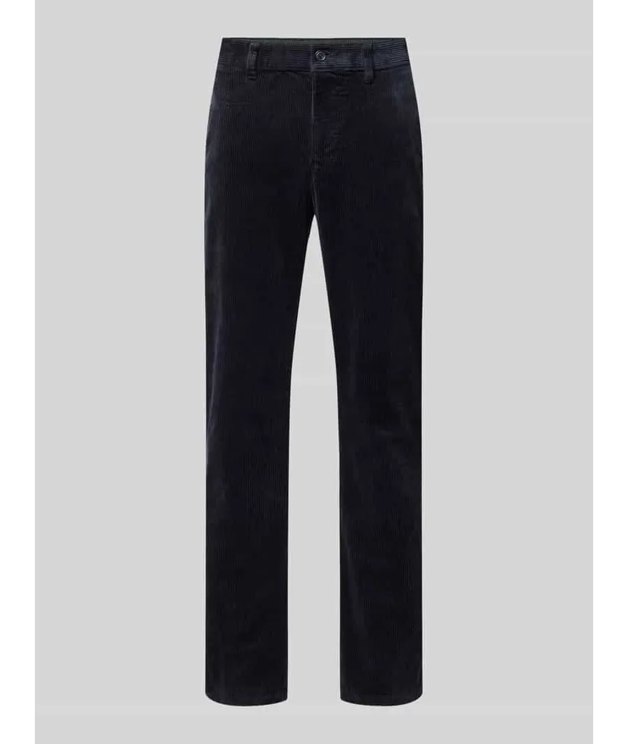 obrazek 1 Spodnie sztruksowe o kroju regular fit z bawełny ekologicznej