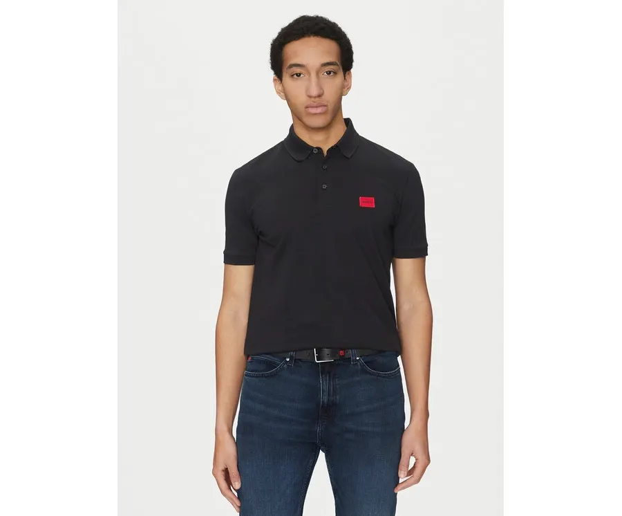 obrazek 1 HUGO Polo Dereso232 50490770 Czarny Slim Fit