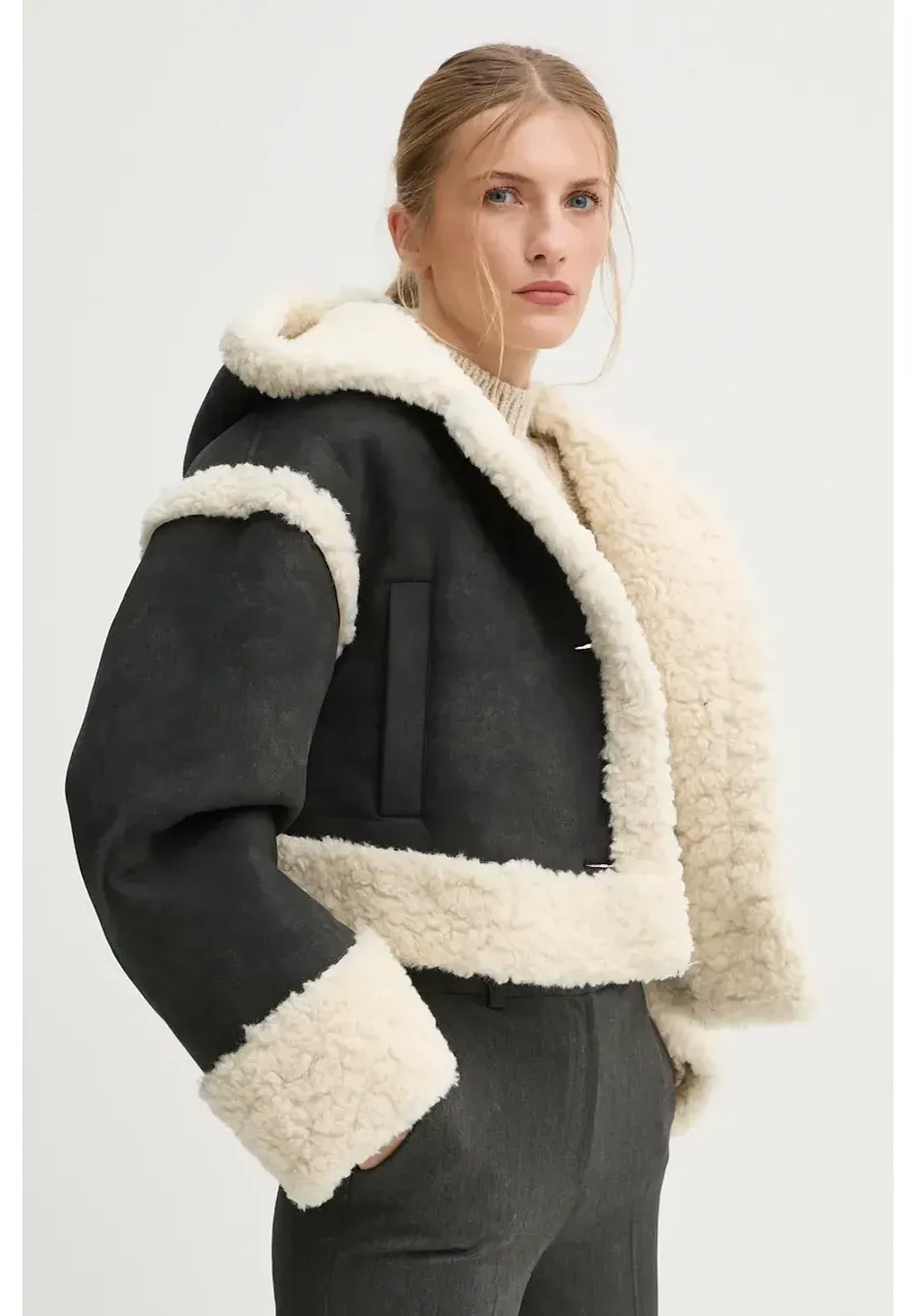 obrazek 1 Stand Studio kurtka London Jacket damska kolor czarny przejściowa oversize 66341-9142