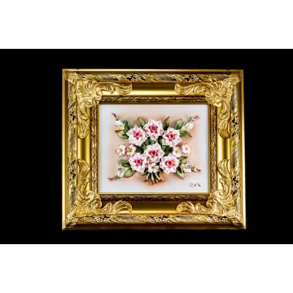 Zdjęcie Zjawiskowy obraz z porcelany do apartamentu