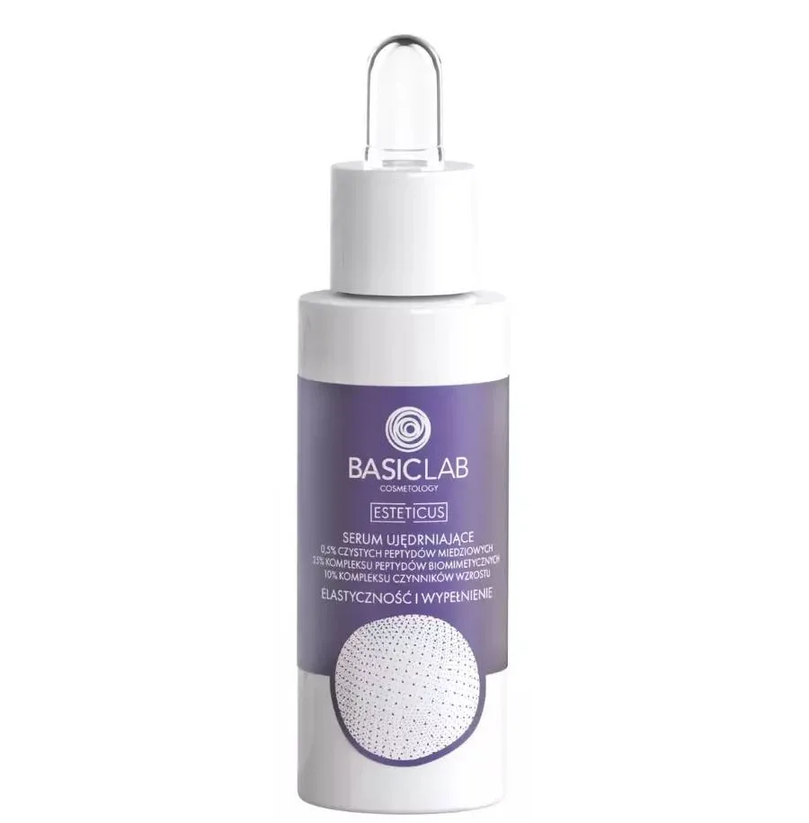 obrazek 1 BasicLab Esteticus Serum ujędrniające z peptydem miedziowym 0,5% i kompleksem peptydów miedziowych 25% 30 ml Basiclab Dermocosmetics