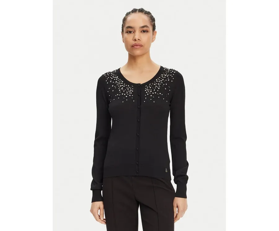 obrazek 1 ARTIGLI Kardigan ACMA001920 Czarny Regular Fit